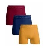 Boxershort Muchachomalo Men Short Solid Red Blue Yellow (3-Pack)-M