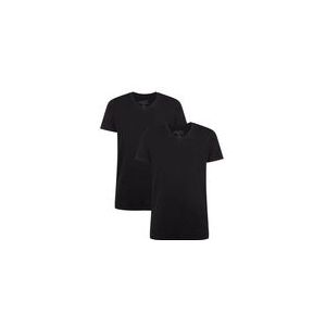 T-Shirt Bamboo Basics Men Velo Black (2-Delig)-M