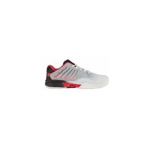 Tennisschoen K-Swiss Men Hypercourt Express 2 HB Bright White Stretch Limo High Risk Red-Schoenmaat 42,5