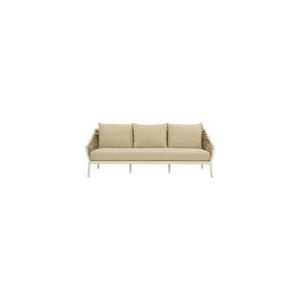 Applebee - Milou - Loungebank - Oyster - Aluminium - Biculair Weaving