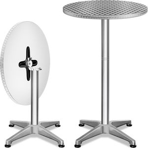 Casaria Statafel Set van 2 - Hoogte Verstelbaar 70/115cm - Inklapbaar