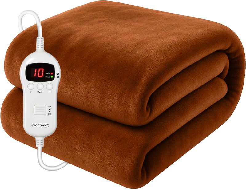 Monzana Warmtedeken - Elektrisch 10 Temperatuurstanden - 180x130cm