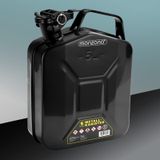 Monzana - Jerrycan - Zwart - Set van 3 - 5 Liter - Met Schenktuit
