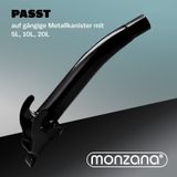 Monzana - Jerrycan - Zwart - Set van 3 - 5 Liter - Met Schenktuit