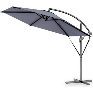 Zweefparasol Antraciet Aluminium Ø300cm UV-bescherming 80+