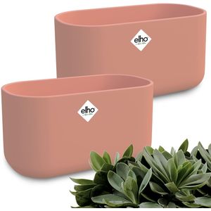 Bloempot b. for soft duo set van 2 roze 27x13x14cm 3.7L