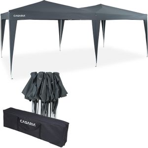 Casaria - Paviljoen Capri - Pop-Up - Antraciet - Waterafstotend - Incl. Zak - UV-Bescherming