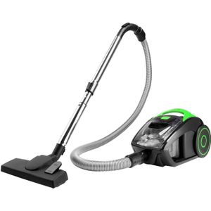 Deuba - Stofzuiger 900 W - Krachtig Volume - HEPA Filter Zwart-Groen