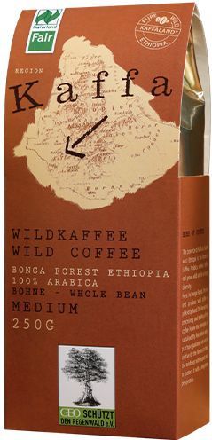 Kaffa Bio Wildkaffee Medium, 250g ganze Bohne, 0.25 von FROG.coffee