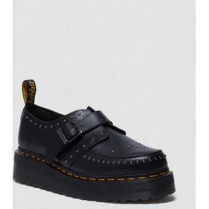 Dr. Martens Ramsey Monk Strap Leder Plateau Creeper Schuhe in Schwarz, Größe: 46