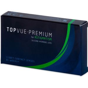 TopVue Premium for Astigmatism (3 lenzen) Sterkte: +4.00, BC: 8.60, DIA: 14.20, cilinder: -1.25, as: 180°