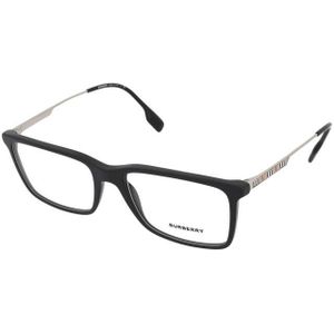 Burberry - BE2339 - Herenbril - Zwart - Kunststof - Rechthoekig Montuur