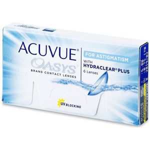 Acuvue Oasys for Astigmatism (6� lenzen) Sterkte: +0.50, BC: 8.60, DIA: 14.50, cilinder: -1.75, as: 10°
