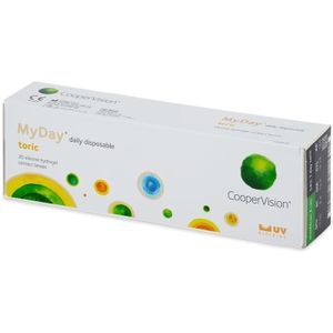 MyDay daily disposable toric (30 lenzen) Sterkte: -3.25, BC: 8.60, DIA: 14.50, cilinder: -1.25, as: 180°