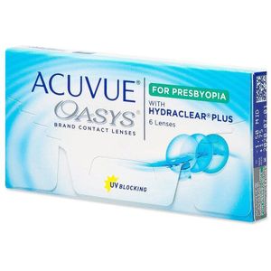 Acuvue Oasys for Presbyopia (6 lenzen) Sterkte: -0.50, BC: 8.40, DIA: 14.30, ADD sterkte: Low (+0.75D - +1.25D)