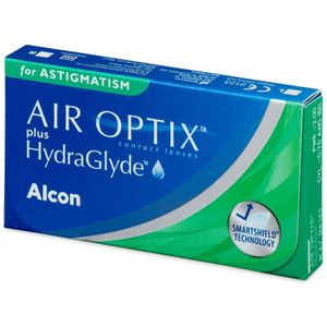 Air Optix plus HydraGlyde for Astigmatism (6 lenzen) Sterkte: -3.00, BC: 8.70, DIA: 14.50, cilinder: -0.75, as: 160°