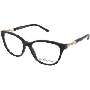 Emporio Armani - Bril - Zwart - Kunststof