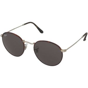 Ray - Ban - RB3447 - Zonnebril - Havana - Grijze Lenzen - Ronde Metalen Frame