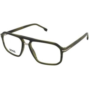 BOSS - Optisch Montuur - Groene Hoorn - Dubbele Neusbrug
