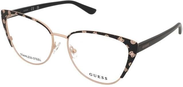 Guess - GU50121 - Optische Monturen - Zwart - Metaal - Kattenoog