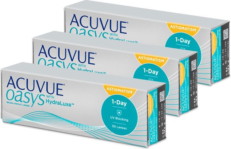 Acuvue Oasys 1-Day with HydraLuxe for Astigmatism (90 lenzen)