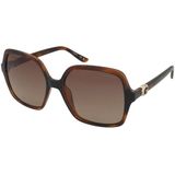 Guess - GU00190 - Zonnebril - Havana Marrone - Metaal - Gepolariseerd