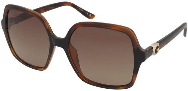 Guess - GU00190 - Zonnebril - Havana Marrone - Metaal - Gepolariseerd