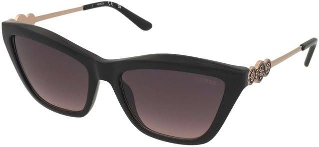 Rechthoekige Zonnebril - Glanzend Zwart - Plastic - UVA/UVB Bescherming