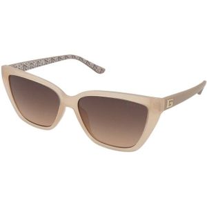 Guess - GU7919 - Zonnebril - Glanzend Beige - Gearceerd Bruin - Geïnjecteerd