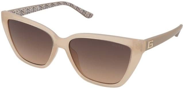 Guess - GU7919 - Zonnebril - Glanzend Beige - Gearceerd Bruin - Geïnjecteerd