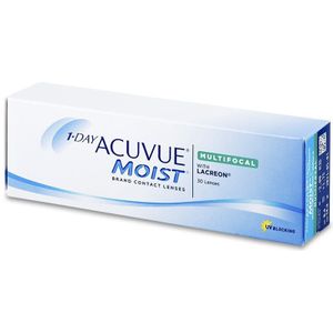 1 Day Acuvue Moist Multifocal (30 lenzen) Sterkte: +0.25, BC: 8.40, DIA: 14.30, ADD sterkte: Low (+0.75D - +1.25D)