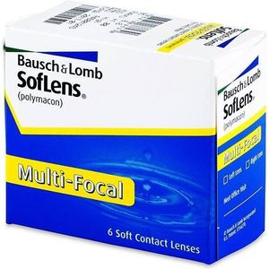 Bausch & Lomb - SofLens Multi-Focal - Maandlenzen - 6 Lenzen - Bifocale - Polymacon B