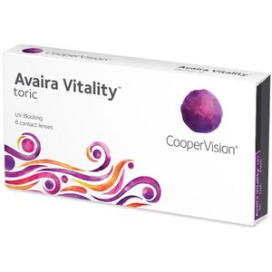 Avaira Vitality Toric (6 lenzen) Sterkte: +5.25, BC: 8.50, DIA: 14.50, cilinder: -1.75, as: 180°