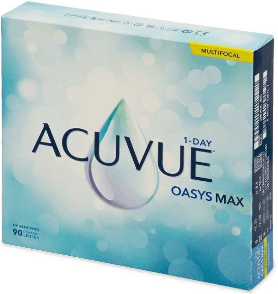 Johnson & Johnson - Acuvue Oasys Max 1-Day Multifocal - Daglenzen - 90 pack -9.00