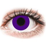 CRAZY LENS - Solid Violet - met sterkte (2 gekleurde daglenzen) Sterkte: +5.50, BC: 8.60, DIA: 14.20