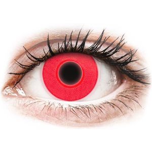 ColourVUE Crazy Glow Red - zonder sterke (2 lenzen)