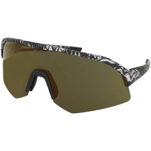 Zonnebrillen Alpina Sonic HR Q-Lite Blackbird Matt/Gold Mirror