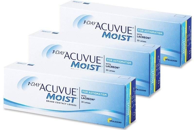 1 Day Acuvue Moist - Daglenzen - Transparant - LACREON® Technology