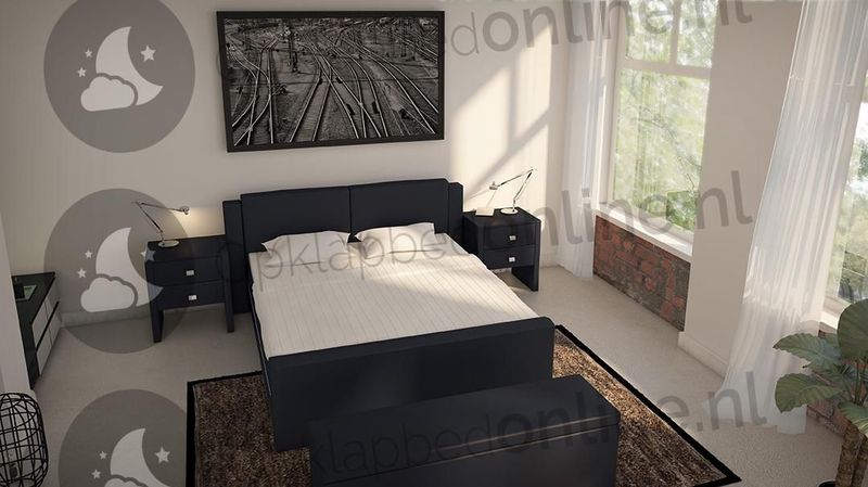 Elektrische boxspring 140 x 190 cm- stofkleur 1982