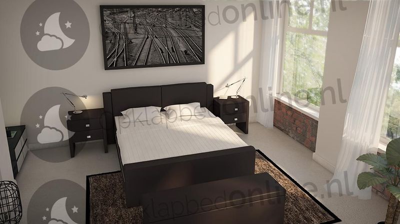 Elektrische boxspring 140 x 190 cm- stofkleur 1012