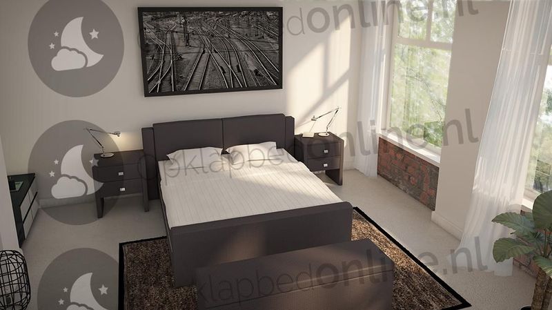 Opberg boxspring 160 x 200 cm- stofkleur 1918