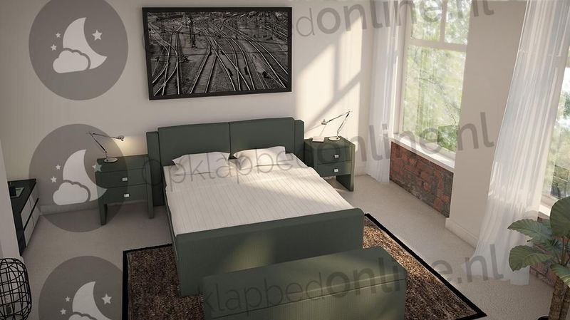 Elektrische boxspring 140 x 200 cm- stofkleur 7075