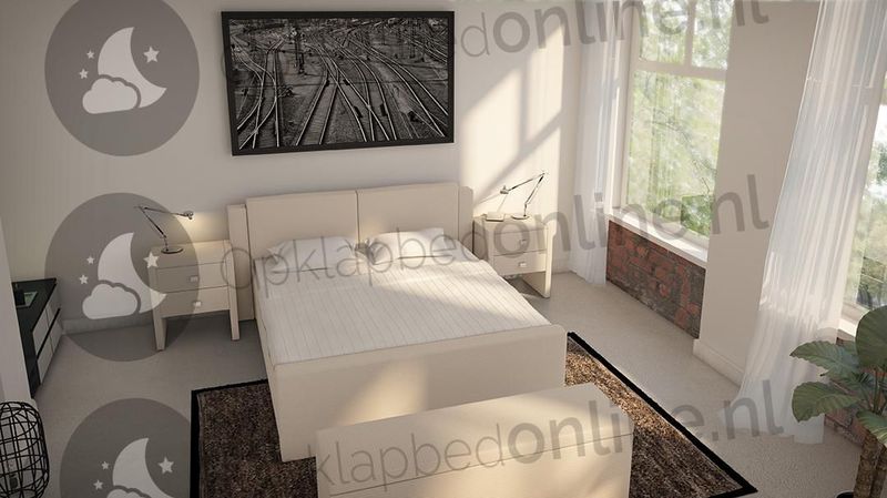 Opberg boxspring 140 x 220 cm- stofkleur 1733