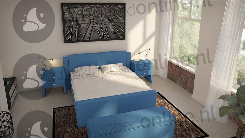 Opberg boxspring 180 x 210 cm- stofkleur 1513