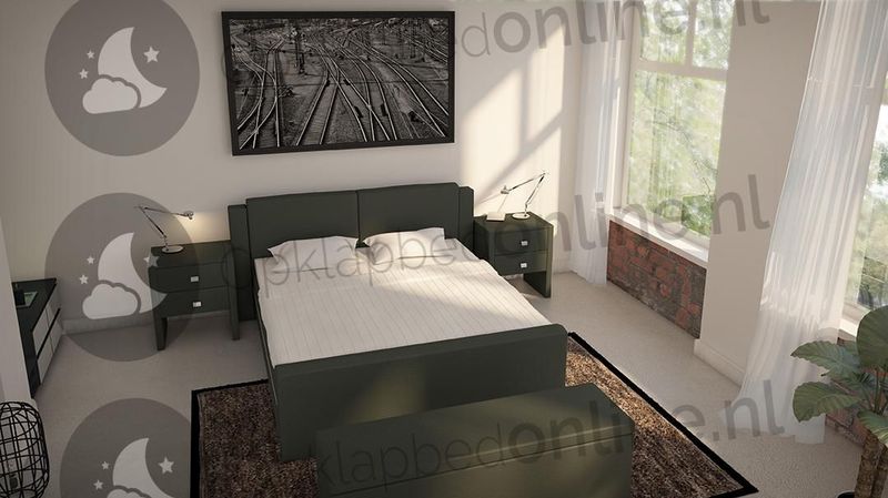Opberg boxspring 200 x 200 cm- stofkleur 5088