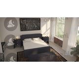 Opberg boxspring 180 x 190 cm- stofkleur 1526