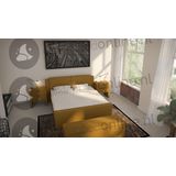 Opberg boxspring 200 x 190 cm- stofkleur 7074