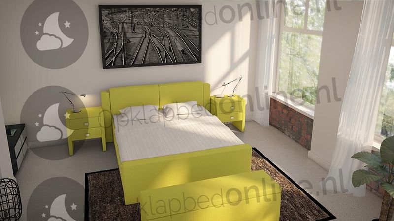 Opberg boxspring 180 x 200 cm- stofkleur 1937