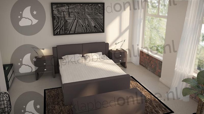 Opberg boxspring 200 x 200 cm- stofkleur 7032