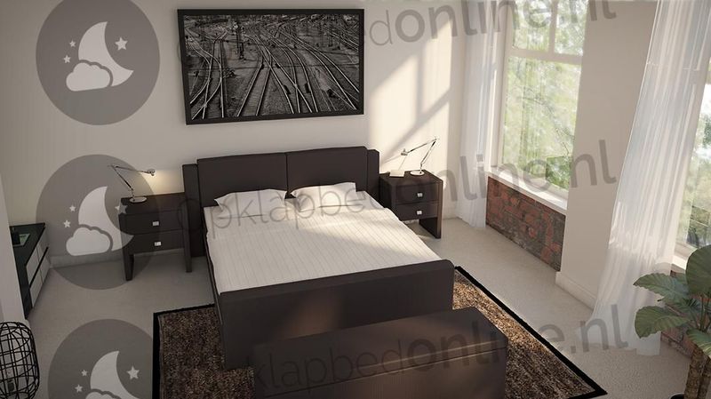 Opberg boxspring 200 x 200 cm- stofkleur 7031